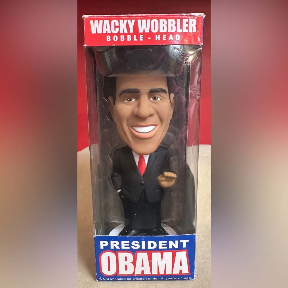 Funko Wacky Wobbler Bobble Head President Obama With Box